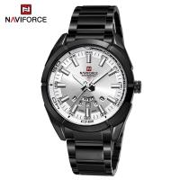 ราคา NAVIFORCE Watches for Men Original Fashion Casual Sports Wristwatch Stainess Steel Waterproof 3ATM with Luminous Hands Classic Calendar Display Quartz Watch NF9038 (21177974640)