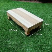 ราคา โต๊ะยอดงานไม้สัก ไซส์ 12x22 5x6cm โต๊ะขาสิงห์เล็ก (4724280320)