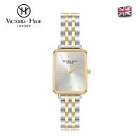 ราคา VICTORIA HYDE London นาฬิกาควอตซ์กันน้ำขนาดเล็กของผู้หญิงกล่องทองเหลืองทองคำสีกุหลาบนาฬิกาหน้าปัดทรงสี่เหลี่ยมสแตนเลสตาข่ายสายเหล็กสีดำ Jam Tangan Hijau หนังแท้ (20662348477)