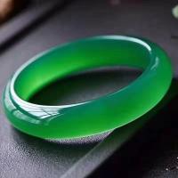 ราคา สร้อยข้อมือพลอยคาลซิโดนีธรรมชาติสีเขียวหินโมราเขียวกำไลสร้อยข้อมือสีเขียวมิ้นต์กว้างมาตรฐานเต็มรูปแบบ (18853909923)