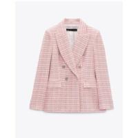 ราคา ZARA เสื้อแจ็กเก็ตสูทแขนยาว คอปก แต่งกระดุมสองแถว แฟชั่นฤดูใบไม้ผลิ 222324133 9113 (20387741632)