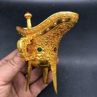 ราคา ของเก่าและของเก่าของสะสมจิปาถะโบราณเลียนแบบราชวงศ์ถังจางจางจางกวนปีทำสามขาถ้วยไวน์ข้อเสนอพิเศษ (19994272504)