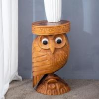 ราคา ไม้เนื้อแข็งเปลี่ยนรองเท้าสตูลนกฮูกรูปร่างไม้แกะสลักสตูลไม้แกะสลักชั้นวางดอกไม้ขนาด 28 51 ซม น้ำหนักประมาณ 20 กิโลกรัม (19964521399)