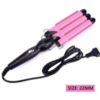 ราคา Professional Hair ครีมบำรุงผมเซรามิคสาม Barrel ผม Curler Irons Hair Wave Waver เครื่องมือจัดแต่งทรงผม Hair Styler Wand (21171206665)