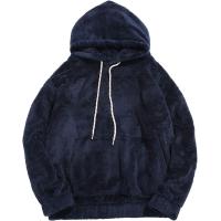 ราคา ZEZCLO Mens Solid Fluffy Sherpa Hoodie Oversized Hooded Pullover Winter Fuzzy Sweatshirt Outwear with Kangaroo Pocket (19986257359)