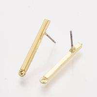 ราคา 5 10 pc Alloy Stud Earring Findings with ABS Plastic Imitation Pearl and 925 Sterling Silver Pins with Loop Carved with S925 Light Gold 17 5x14mm Hole 2mm Pin 0 6mm (15338093166)