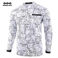 ราคา KEMALOCE ไม่จำกัดเพศเสื้อวิบากเสื้อแขนยาวขาวดำMTBเสื้อเสือภูเขาการ์ตูน2023ฤดูร้อน100 โพลีเอสเตอร์BMXเสื้อวิบากแขนยาว (13591085175)