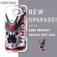 ราคา เคส Hontinga สำหรับ Samsung Galaxy J7 Prime J2 J6 Prime J6 Plus 2018 J4 Prime J4 Plus 2018 SamsungJ6 J4 เคสใสเคสใสใสเคสกลไกนักรบ Gundam เคสยางซิลิโคนนิ่มเคสโทรศัพท์ (18606856626)