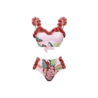 ราคา New 3 Pack Red Floral and Leaves Print Bikini Sets Swimsuit Skirt Asymmetrical Swimwear Cover Up 2023 Brazilian Bathing Suit (18119391088)