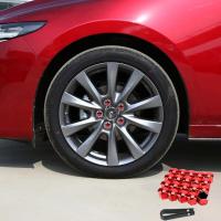ราคา 20pc Car Wheel Nut Caps Protection Caps Anti Rust Auto Hub Screw Cover Tyre Nut Bolt Exterior Decoration Bolt Hub Caps 17MM 19MM (21170763011)