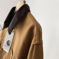 ราคา carhartt Multi Pocket Classic LOGO Lapel Lamb Fleece Padded Jacket (19771242205)