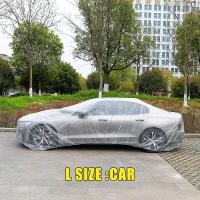 ราคา อุปกรณ์ตกแต่งรถยนต์คลุมรถยนต์ทำจากพลาสติก PE กันฝุ่นใช้ได้กับปากกาลบรอยขีดข่วนแบบใช้แล้วทิ้งภายนอกผ้าคลุมรถกันน้ำ (21170022985)