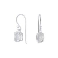 ราคา Silver thai Moonstone earrings silver drop dangle crystalต่างหูมูนสโตนเงินแท้925รูปคริสตัลห้อยระย้า (12240058730)