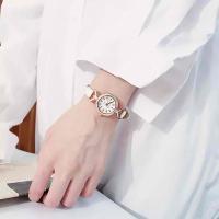 ราคา นาฬิกาข้อมือผู้หญิง หน้าปัดกลม มี 5 สี สไตล์วินเทจ มินิมอล นาฬิกาลำลอง (21176481721)