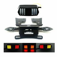 ราคา กรอบป้ายทะเบียนป้ายทะเบียนตัวกำจัดบังโคลนรถหลัง LED ไฟท้ายเลี้ยวสำหรับ HONDA MSX 125 SF MSX125 Grom (20047165073)