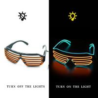ราคา แว่นตาเรืองแสง LED gafas เรืองแสง Bril แว่นตากันแดดสะท้อนแสงคริสต์มาสเรืองแสงแก้วสำหรับอุปกรณ์ปาร์ตี้เครื่องแต่งกายใหม่ (21170208543)
