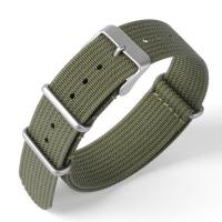 ราคา พรีเมี่ยมสายนาฬิกาไนลอน Ribbed 20mm 22mm Universal สำหรับ Seiko ทหาร Ballistic ผ้าเปลี่ยนสายนาฬิกาอุปกรณ์เสริม (19929147775)
