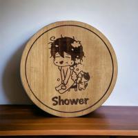 ราคา FudFudAR ฝุด ฝุด อะ ป้ายห้องน้ำ แบบที่ 63 ห้องอาบน้ำ SHOWER แนวน่ารักๆสุดCute สไตล์มินิมอล ตกแต่งห้องน้ำ ตกแต่งบ้าน ไม้สนประสาน หนา5มม (20140725275)