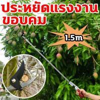 ราคา กรรไกรตัดผลไม้1 5เมตร ใช้สำหรับตัดกิ่งไม้สูง จับผลไม้ กรรไกรตัดกิ่ง กรรไกรตัดกิ่งไม้ด้ามยาว กรรไกรตัดกิ่งไม้สูง ที่ตัดกิ่งไม้ กรรไกรตัดกิ่ง กรรไกรตัดกิ่งยาว กรรไกรตัดกิ่งด้ามยาว กรรไกรตัดกิ่งไม้ กรรไก