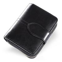 ราคา GERUOLA Wallet Short Wallet PU Ladies Zipper Button Small Coin Purse (19604676329)