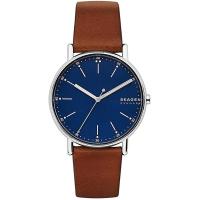 ราคา Skagen Signatur Three Hand 40mm Minimalist Watch Brown Blue (19294881266)