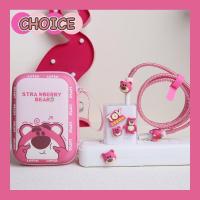 ราคา เคสเครื่องป้องกันที่ชาร์จ XIAOMI 120W ที่ชาร์จความเร็วสูงลายหมีสตรอเบอร์รี่น่ารักสาย USB Type C ตัวป้องกันสายชาร์จสำหรับ Xiaomi Mi11t Pro MDY 13 EE Cchoice (19297151415)