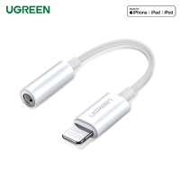 ราคา UGREEN Lightning to 3 55mm AUX Jack Headphones Adapter Cable Converter for iPhone 14 13 12 Series and More (19586814882)