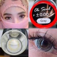 ราคา คอนแทคเลนส์ บิ๊กอาย รุ่น Oh soul สีเทา ตาล Gray Brown By pitchy lens มีสายตา 0 00 10 00 (20583335650)