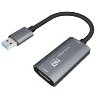 ราคา Video Capture Card USB 3 0 HD Audio Capture Card 4K 60FPS Game Real Time Streaming Video Recorder Capture Device (20302792641)