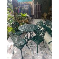 ราคา ชุดสนามอัลลอย 4 ที่นั่ง สีเขียววินเทจ เฟอร์นิเจอร์สนาม (19840689691)