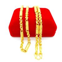 ราคา สร้อยคอทอง น้ำหนัก 3บาท ลายผ่าหวาย คั่นปล้อง ตัดลายยิงทราย มีขนาดความยาวให้เลือก สินค้าขายดี ชุบเศษทองเยาวราช ชุบทอง100 (1311188059)