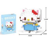 ราคา Sanrio หุ่นเฮลโลคิตตี้อนิเมะบล็อกตัวต่อ My Melody ตัวละคร Kuromi ตุ๊กตาโมเดลที่ประกอบ Cinnamoroll ของขวัญสำหรับเด็ก (21170710140)