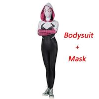 ราคา Spiderman Spidder Gwen Cosplay Costumes for Adult Kids Gwen Stacy Costume Zentai Jumpsuit Bodysuit Halloween Disney Clothes wfst4 (20682390280)