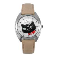 ราคา Che นาฬิกาแฟชั่นสำหรับผู้หญิงนาฬิกาแฟชั่น CC019หนังแท้สีชมพูนาฬิกาควอทซ์การ์ตูนสำหรับผู้หญิง (16893345410)