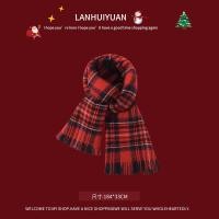 ราคา ผ้าพันคอถักสีแดงคริสต์มาสสำหรับผู้หญิงผ้าพันคอลายสก๊อตปีใหม่แมตช์ชุดง่ายใหม่สำหรับฤดูหนาวของขวัญผ้าคลุมไหล่กันหนาวสำหรับคู่รัก (20975938191)