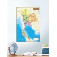 ราคา โปสเตอร์แผนที่ชุดรัฐกิจประเทศไทย Political Map of Thailand (10009389480)
