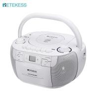 ราคา New Arrivals Retekess TR621 CD Cassette Player Portable Boombox AM FM Radio MP3 Player Stereo Sound with Headphone Jack and Remote Control Gift for Family White (19406653109)