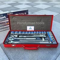 ราคา EURO KING TOOLS ชุดบล็อก เครื่องมือ 24 ชิ้น ขนาด 1 2 (15758336326)