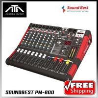 ราคา มิกเซอร์ SOUNDBEST PM 800 PM800 POWER MIXER 8 ช่อง 300 300 วัตต์ มิกซ์เพาเวอร์ มีขยาย แอมป์ในตัว Sound Best มิกแอมป์ เอฟเฟกส์ คาราโอเกะ ไมค์ (6119722620)