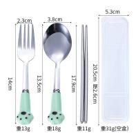 ราคา ลดล้างสต๊อก สินค้ามีตำหนิเล็กน้อย ชุดช้อนส้อมตะเกียบลายการ์ตูน ช้อนส้อมสแตนเลส เซรามิค ราคาพิเศษ 20 (20775243959)