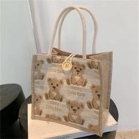 ราคา กระเป๋าถือผ้าทอลายหมีน่ารักมากๆๆ (14222519720)
