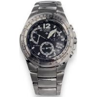 ราคา นาฬิกาข้อมือผู้ชาย CITIZEN Chronograph Eco Drive ขนาดหน้าปัด 43 มม หน้าปัดสีดำ ตัวเรือน สาย Stainless Steel สีเงิน (20499209610)