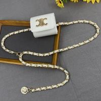 ราคา เครื่องประดับกระเป๋าโซ่คาดเอวสไตล์ชาแนลสายโซ่ประดับเข็มขัดสำหรับผู้หญิงเดรสกระโปรงกระเป๋าคาดเอวใบเล็กทำจากหนังสำหรับกางเกงยีนส์ (20404801161)