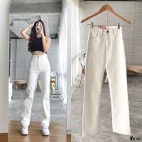 ราคา 20ZONE พร้อมส่งป้ายXOXO กางเกงยีนส์ผ้าสีทรงกระบอกกลางเอวสูงผ้านุ่มยืด ถุงซิปถนอมผ้า (21010953719)