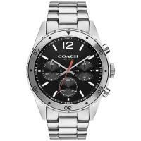ราคา COACH MENS CHRONOGRAPH SULLIVAN SPORT STAINLESS STEEL BRACELET WATCH 44MM 14602034 14602084 44mm (21073322043)