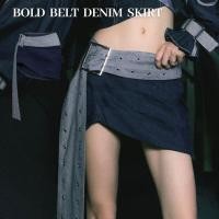 ราคา Merge Official Bold Belt Denim Skirt พร้อมส่ง (20947143037)