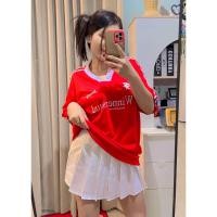 ราคา Birthday Shop เสื้อกีฬาโอเวอร์ไซส์แขนสั้น แขนยาว เนื้อผ้ากีฬา เสื้อทรงสปอร์ตงานตามหา (21250387487)