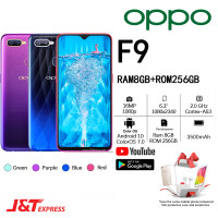ราคา ใหม่เอี่ยมของแท้ OPPO F9 F9 Pro เซลฟี่มาสเตอร์ ของแท้ 100 smart phone Ram 8GB Rom 256GB 6 3 หน้าจอใหญ่ 3500mAh รับประกัน 1ปี ฟรีอุปกรณ์ตกแต่งครบชุด (21060472118)