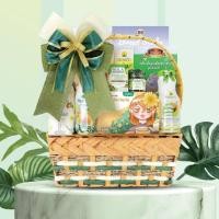 ราคา ส่งฟรี 2024 D2 กระเช้าโครงเหล็กสีเขียว 12 นิ้ว กระเช้าปีใหม่ กระเช้าสุขภาพ ของขวัญปีใหม่ กระเช้าดอยคำ (20593911823)