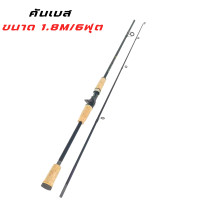 ราคา คันเบส คันตีเหยื่อปลอมมี คันเบ็ดตกปลา ขนาด 5ฟุต 6 ฟุต 7 ฟุต คันเบส รุ่น 4 คันเบส ด้ามไม้ก็อก สำหรับน้ำเค็มและน้ำจืด (20860681175)